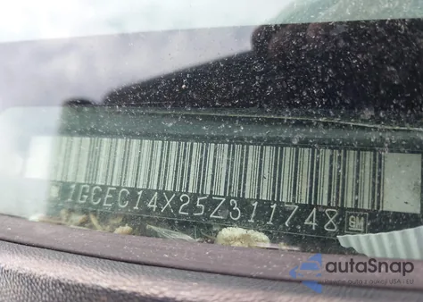 2005 Chevrolet Silverado 1500 Work Truck from USA, damaged, VIN 1GCEC14X25Z311748